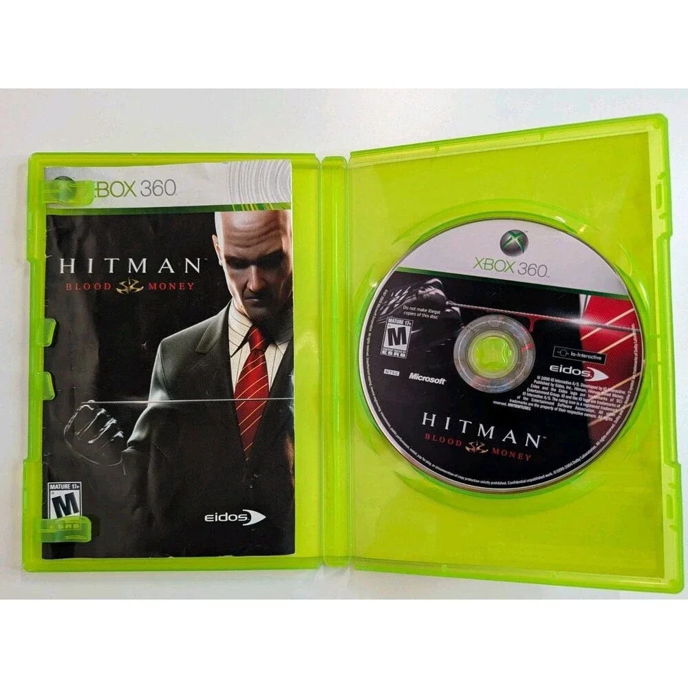 Hitman Blood Money Microsoft Xbox 360 CIB Complete w/ Manual Eidos IO 2006